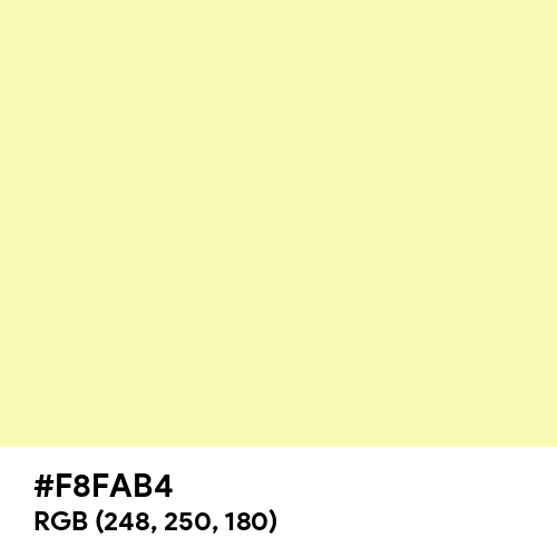Very Pale Yellow -  - Image Preview