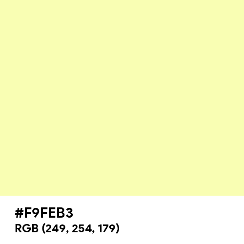 Very Pale Yellow -  - Image Preview